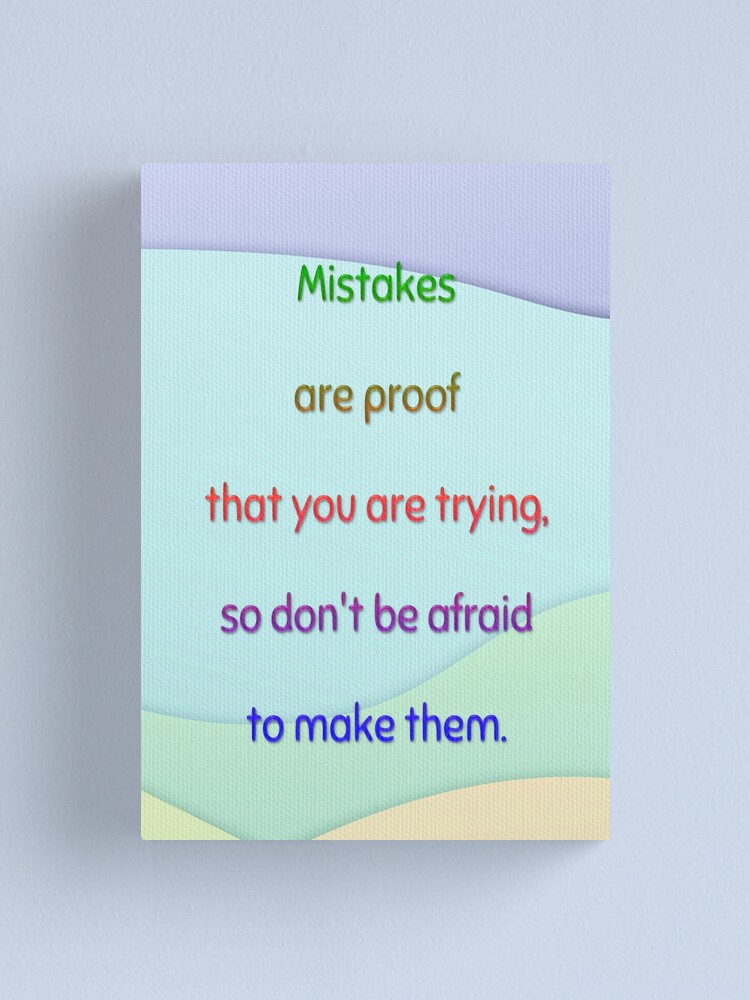 Thumbnail 1 of 3, Canvas Print, Motivational Poster for Kids #3 -Pastel Colors designed and sold by Shubol.