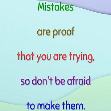 Artwork thumbnail, Motivational Poster for Kids #3 -Pastel Colors by Shubol