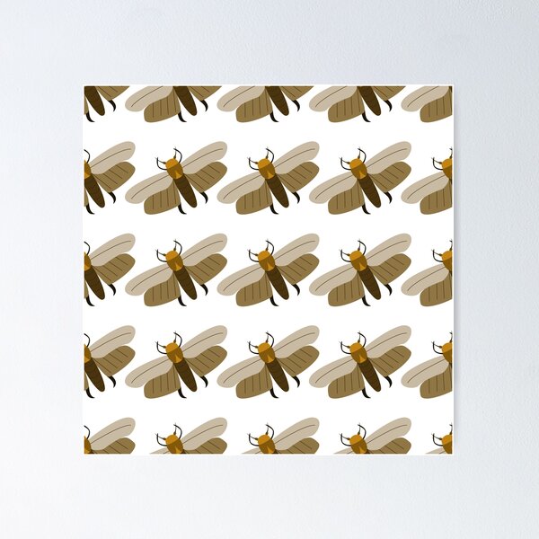 Item preview, seamless pattern wax moth designed and sold by Ann-Julia.