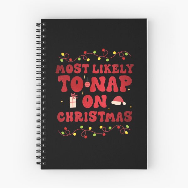 Item preview, Most Likely To Nap On Christmas Funny Christmas Family Xmas Groovy designed and sold by Be Cool (5.0) ⭐⭐⭐⭐⭐.