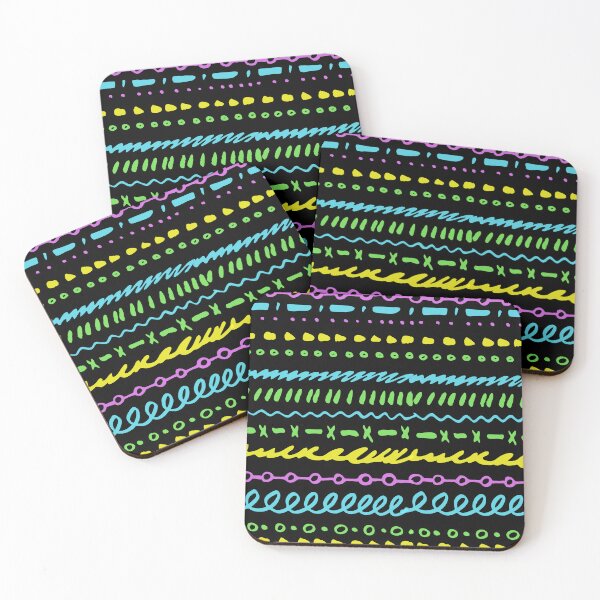 Item preview, cool and cheerful patterns, summer patterns, highlighter play, dots and lines designed and sold by zzzozzo.