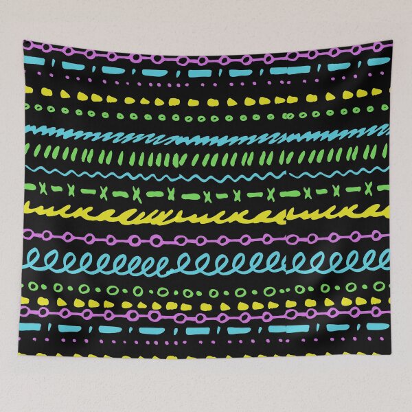 Item preview, cool and cheerful patterns, summer patterns, highlighter play, dots and lines designed and sold by zzzozzo.