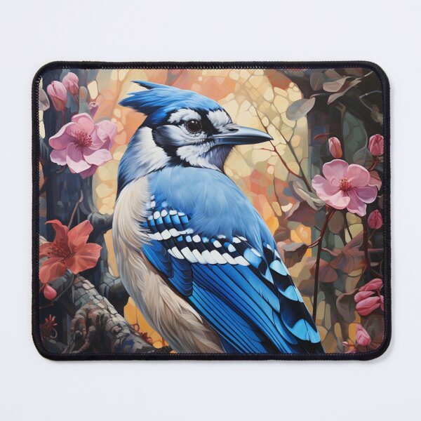 Item preview, Bluejay Sitting on a Branch in a Cherry Tree designed and sold by Hartbecke.