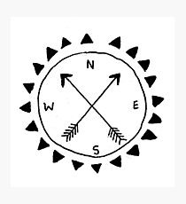 Explorer's Compass Photographic Print