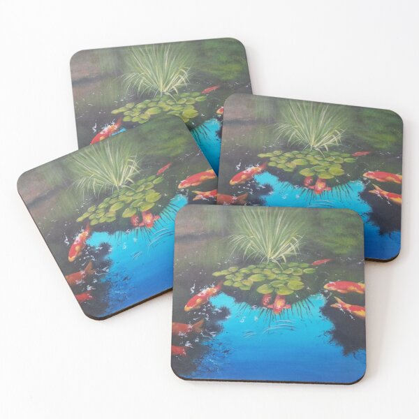 Item preview, Coy Carp swimming  designed and sold by UnaBonitaArt.