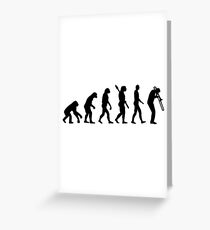 Evolution trombone Greeting Card