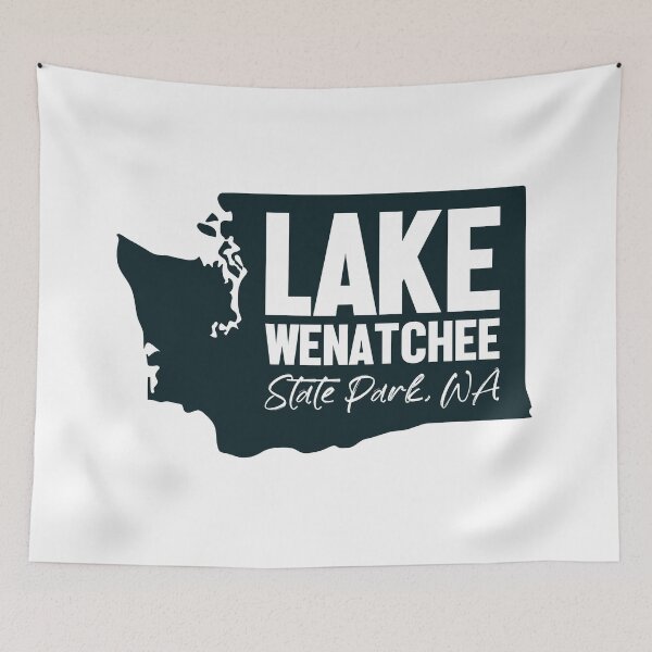 Item preview, Lake Wenatchee State Park Washington Map designed and sold by bivenart.