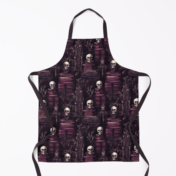 Item preview, Illustration of Gothic Books and Skulls designed and sold by Michele Bergh.