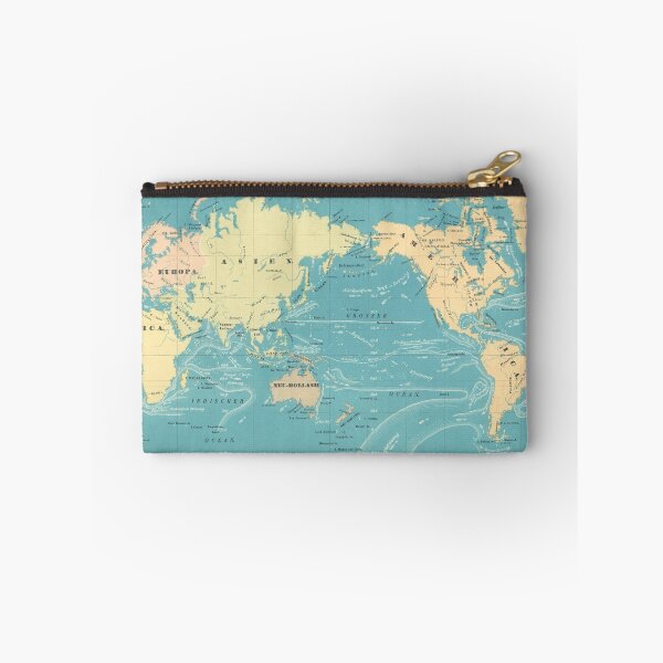 Item preview, Vintage Map of The World (1845) designed and sold by BravuraMedia.
