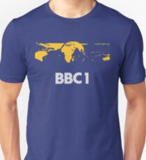 Camiseta ajustada Retro mundo BBC1 mundo ident