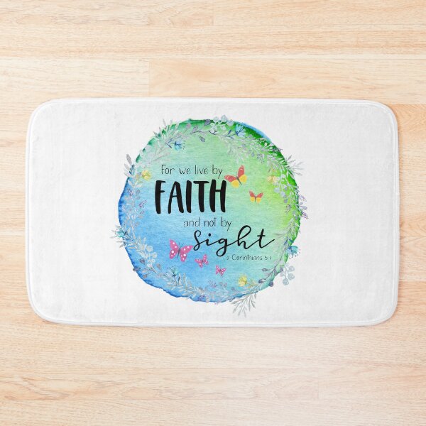 Item preview, Bible verse - For We Live By Faith and Nit By Sight - 2 Corinthians 5:7 designed and sold by JacquelineLim.