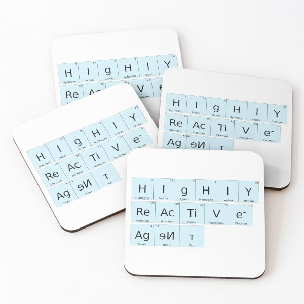 Item preview, Highly Reactive Agent Periodic Table designed and sold by MagickDragon.