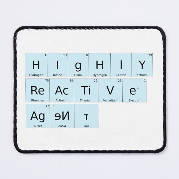 Item preview, Highly Reactive Agent Periodic Table designed and sold by MagickDragon.