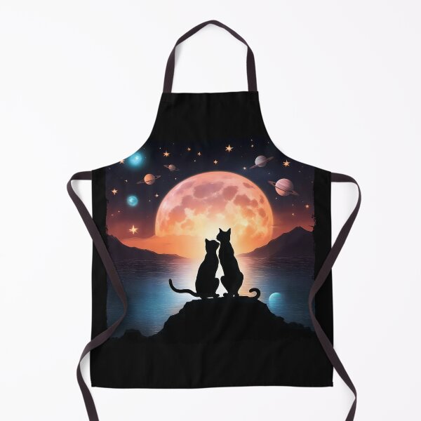 Item preview, Two romantic cats in space designed and sold by Serendipity2023.