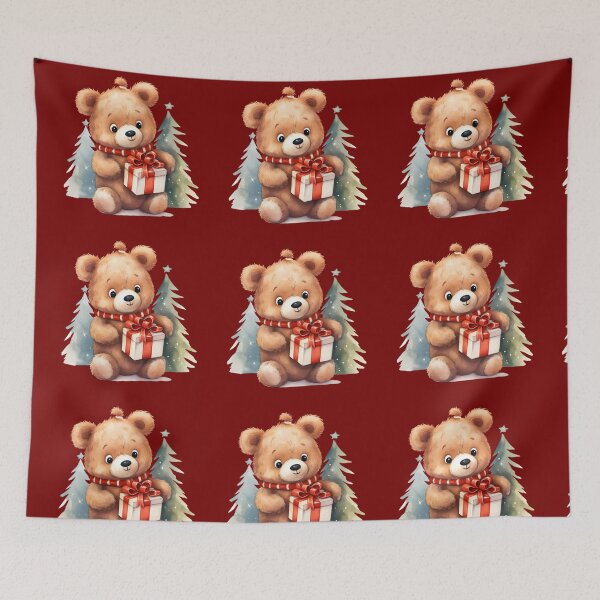 Item preview, Cute bear Christmas watercolor  designed and sold by Liliw-2566.