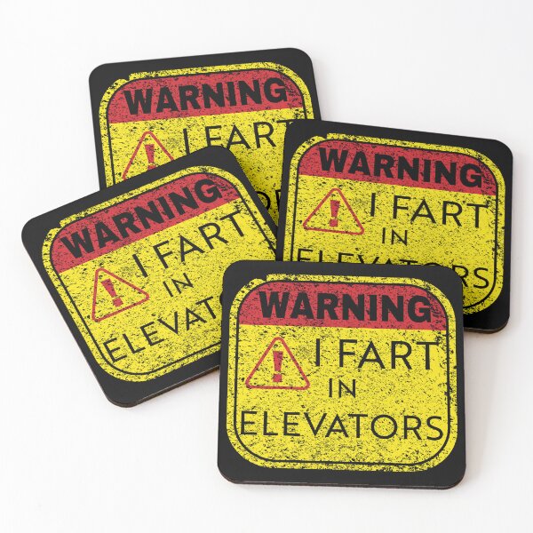 Item preview, Get a Chuckle and Stay Alert with our 'Elevator Emission' Warning Sign Design! I FART IN ELEVATORS designed and sold by pelagio.