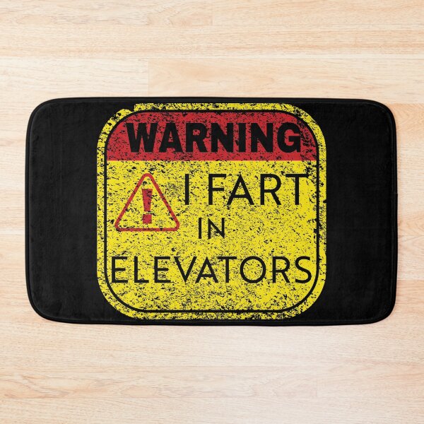 Item preview, Get a Chuckle and Stay Alert with our 'Elevator Emission' Warning Sign Design! I FART IN ELEVATORS designed and sold by pelagio.