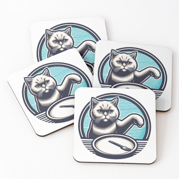 Item preview, Cat and The Empty Dish designed and sold by lildevostudio.