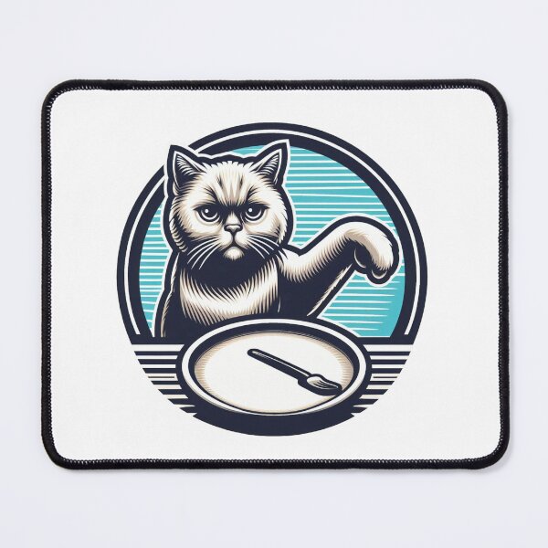 Item preview, Cat and The Empty Dish designed and sold by lildevostudio.