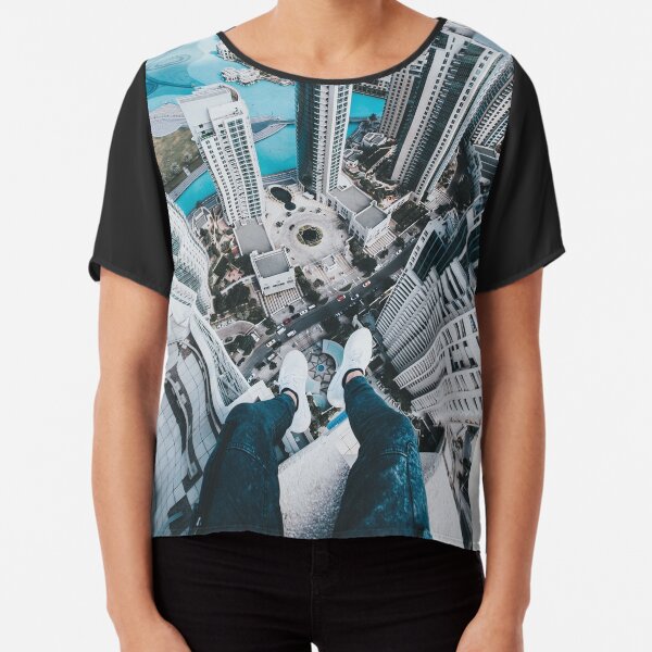 beautiful cellphone cover of building Chiffon Top