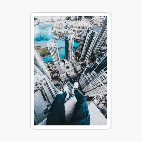 beautiful cellphone cover of building Sticker