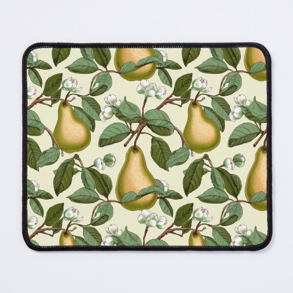 Item preview, Vintage Botanical Illustration of Pear (Pyrus), Seamless Pattern Design designed and sold by ShobulousStudio.