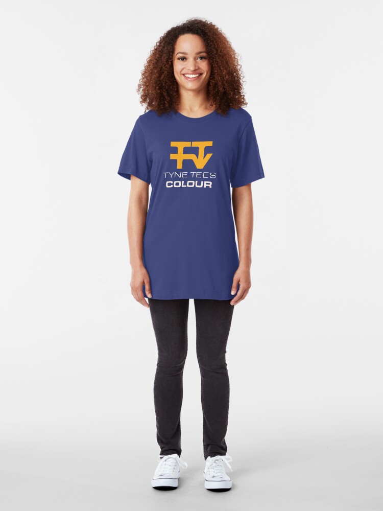 Alternate view of Tyne Tees regional ITV station logo Slim Fit T-Shirt