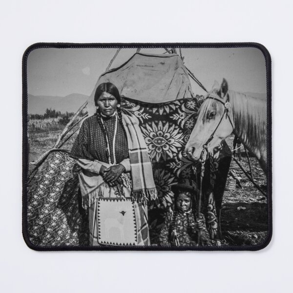 Item preview, Nez Perce Mom And Son 1908 designed and sold by lobodelnoir.