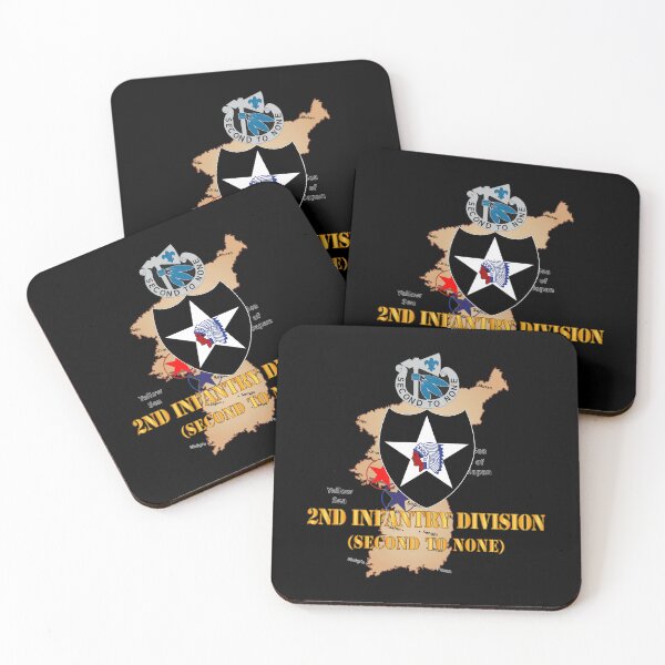 Item preview, Army - Korea Map - 2nd Infantry Div - Second to None - V1 designed and sold by Military Insignia Products.