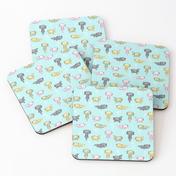 Item preview, A lot of lotls (Pastel Axolotl Repeating Pattern) by sciquatic designed and sold by Sciquatic-Arts.