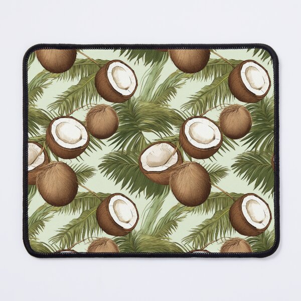 Item preview, Vintage Botanical Illustration of Coconut (Cocos nucifera), Seamless Pattern Design designed and sold by ShobulousStudio.