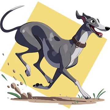Artwork thumbnail, Running Greyhound by IdlePython