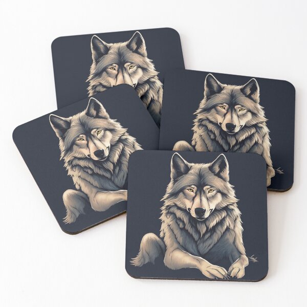Aperçu de l'œuvre Sitting Wolf créée et vendue par NightshadeWolfs.