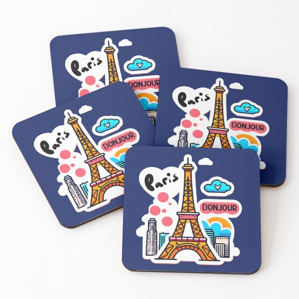 Item preview, Bonjour Paris | Eiffel Tower Design designed and sold by Covo Studio.