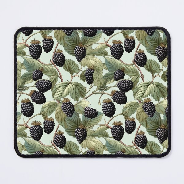 Item preview, Vintage Botanical Illustration of Blackberry (Rubus fruticosus), Seamless Pattern Merchandise designed and sold by ShobulousStudio.