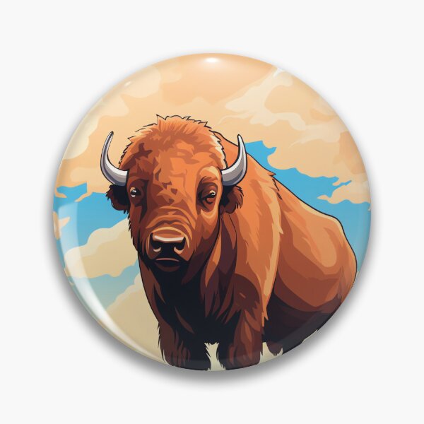 Item preview, Bison Bliss, Majestic Beauty Under a Blue Sky designed and sold by WILDEVIOLET.