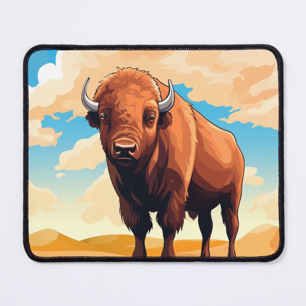 Item preview, Bison Bliss, Majestic Beauty Under a Blue Sky designed and sold by WILDEVIOLET.