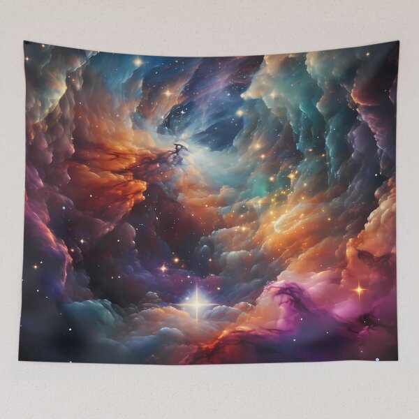 Item preview, Colorful stardust creating New Solar System designed and sold by SweetWhiskers.