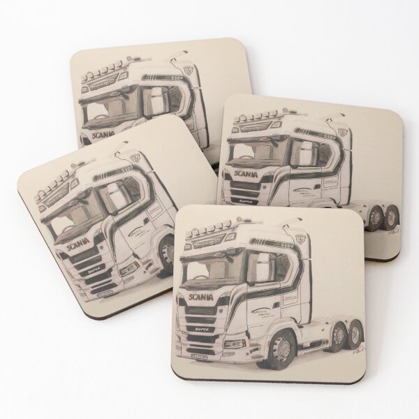 Aperçu de l'œuvre un camion créée et vendue par Truck drawing art.
