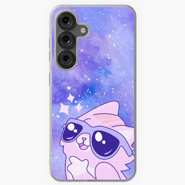 Item preview, Purple Blue kawaii galaxy cat designed and sold by Mindy Bubble.