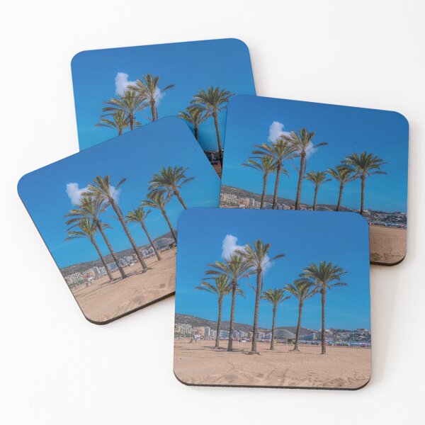 Item preview, Cullera Palm Trees Playa Sant Antonio beach Spain  designed and sold by acceleratorhams.