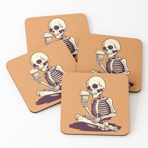 Item preview, Skeleton eating Ice cream designed and sold by Amir Faysal.