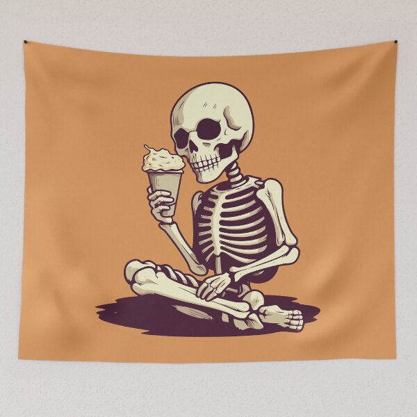 Item preview, Skeleton eating Ice cream designed and sold by Amir Faysal.