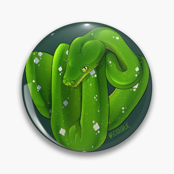 Item preview, Green Tree Python Illustration by Sciquatic designed and sold by Sciquatic-Arts.