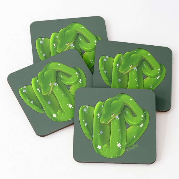 Item preview, Green Tree Python Illustration by Sciquatic designed and sold by Sciquatic-Arts.