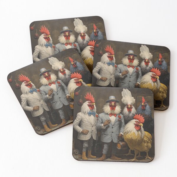 Item preview, Dressy Chickens designed and sold by Hawk Lake Art.