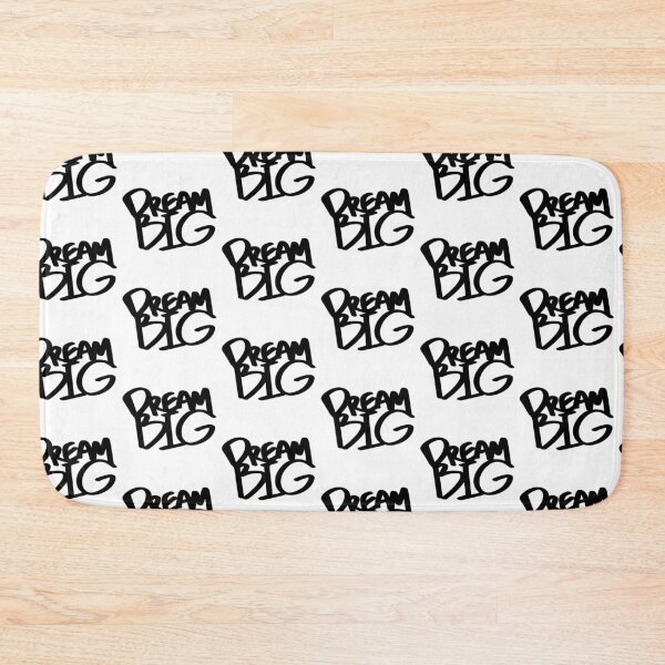 Item preview, Dream Big Black Handwritten Text Shirt and Laptop Sticker Design by Zeesdesign on Redbubble designed and sold by ZEESDESIGN.