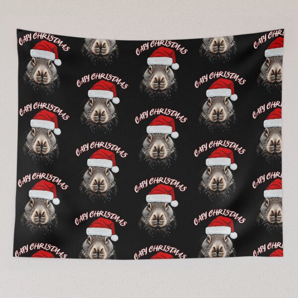 Item preview, Christmas: Capybara Christmas Xmas Santa Hat designed and sold by EmiAndMike.