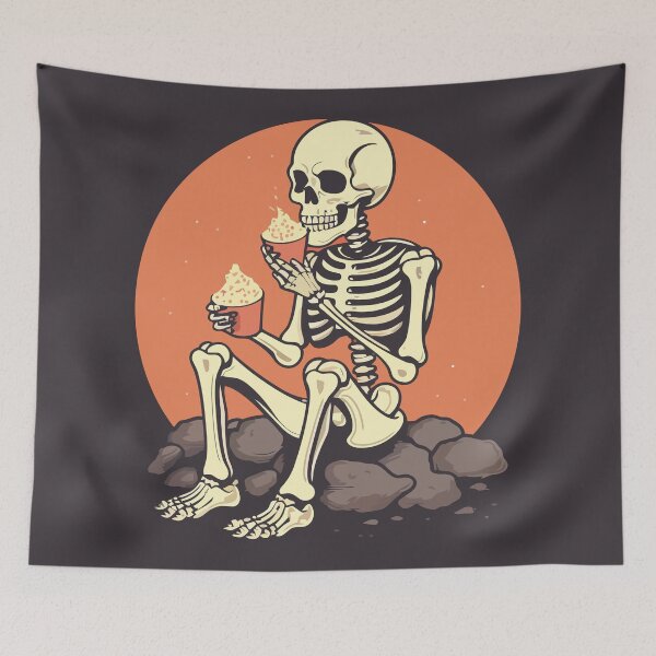 Item preview, Skeleton eating Ice cream designed and sold by Amir Faysal.