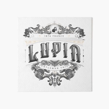 Item preview, Victorian Lupin Logo 2 (black) designed and sold by FattoAMano.